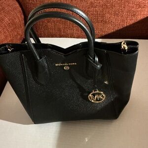 Michael Kors Medium Black Leather Tote